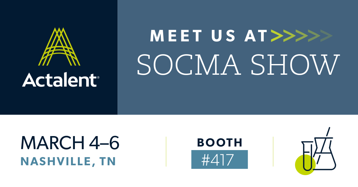 SOCMA Show for Speciality & Custom Chemistry Industry in Nashville, TN