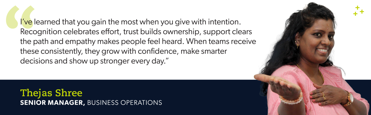 Thejas Shree, Senior Manager, Business Operations