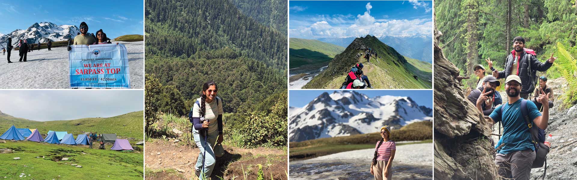 Photo montage of Actalent engineer Rajasri Nuli in various outdoor settings