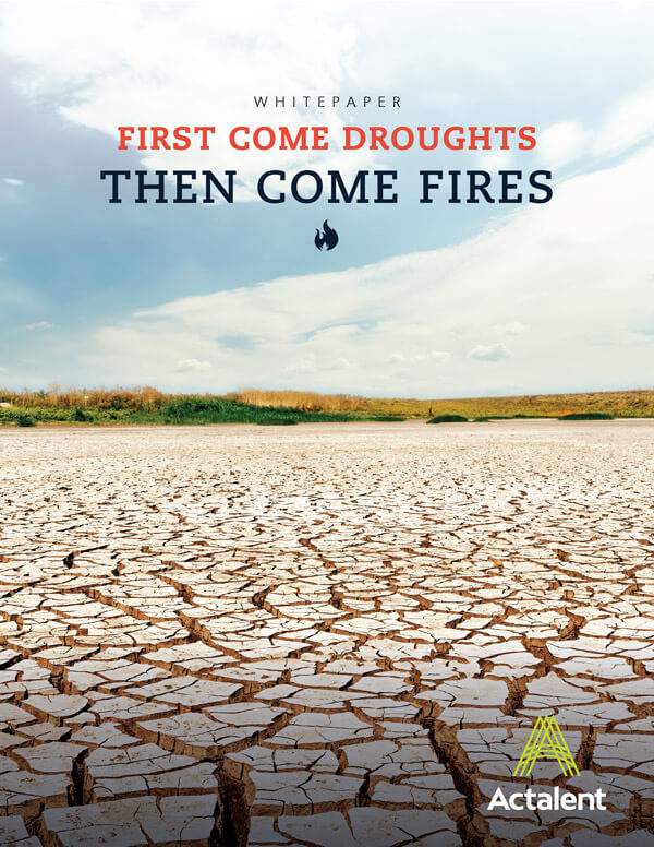 First come droughts, then comes fires whitepaper cover