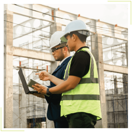 Construction professionals navigating the demand for constructing data centers.