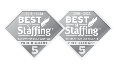 Entreprise lauréate du prix Best of Staffing 2022