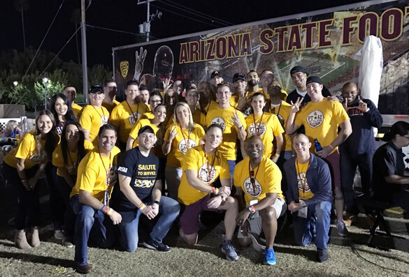 TEKsystems employees from the 2016 Salute to Service game at Arizona State University